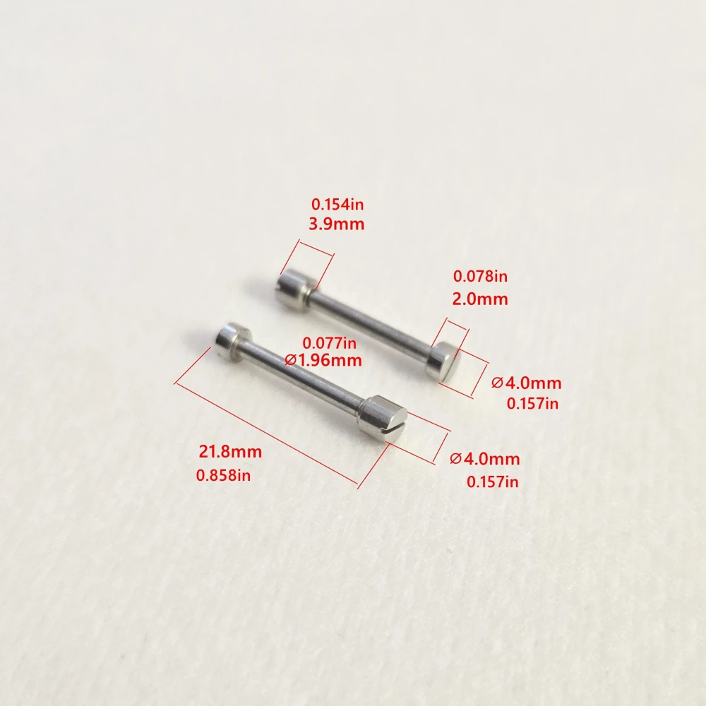 Compatible with BVLGARI Diagono watch LCV38 screw rod 21.8mm stainless steel large and small head