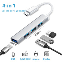 4 in 1 Multi Splitter Type C 3.0 USB Adapter OTG 4 Port USB HUB Multi Splitter Adapter For Xiaomi Lenovo Macbook Pro Accessories