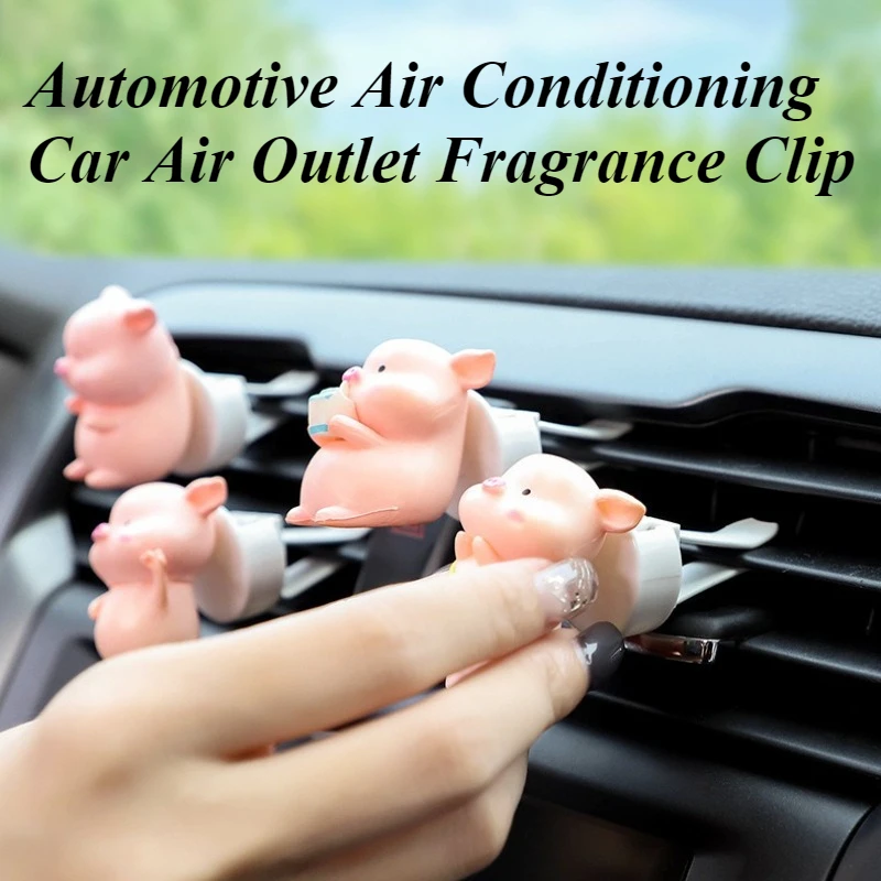 

Car Air Freshener Cute Pig Aromatherapy Clip - 1pc Car Interior Air Vent Decoration Accessory