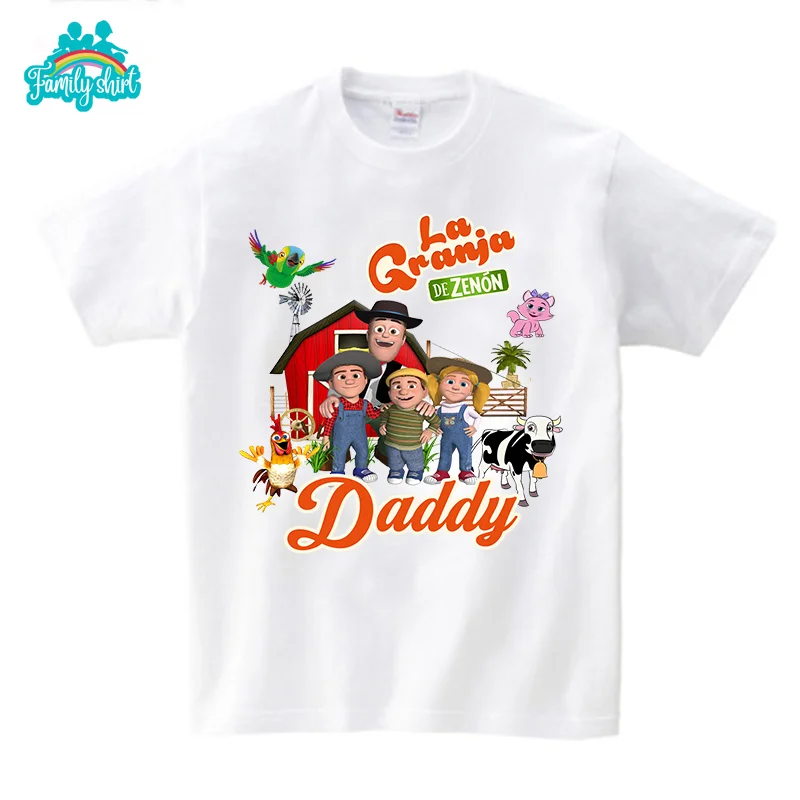 Çiftlik aile T Shirt doğum günü gömlek eşleştirme T-shirt 2022 parti eşleştirme giyim kıyafet çocuk giysileri bebek tulum özel ad