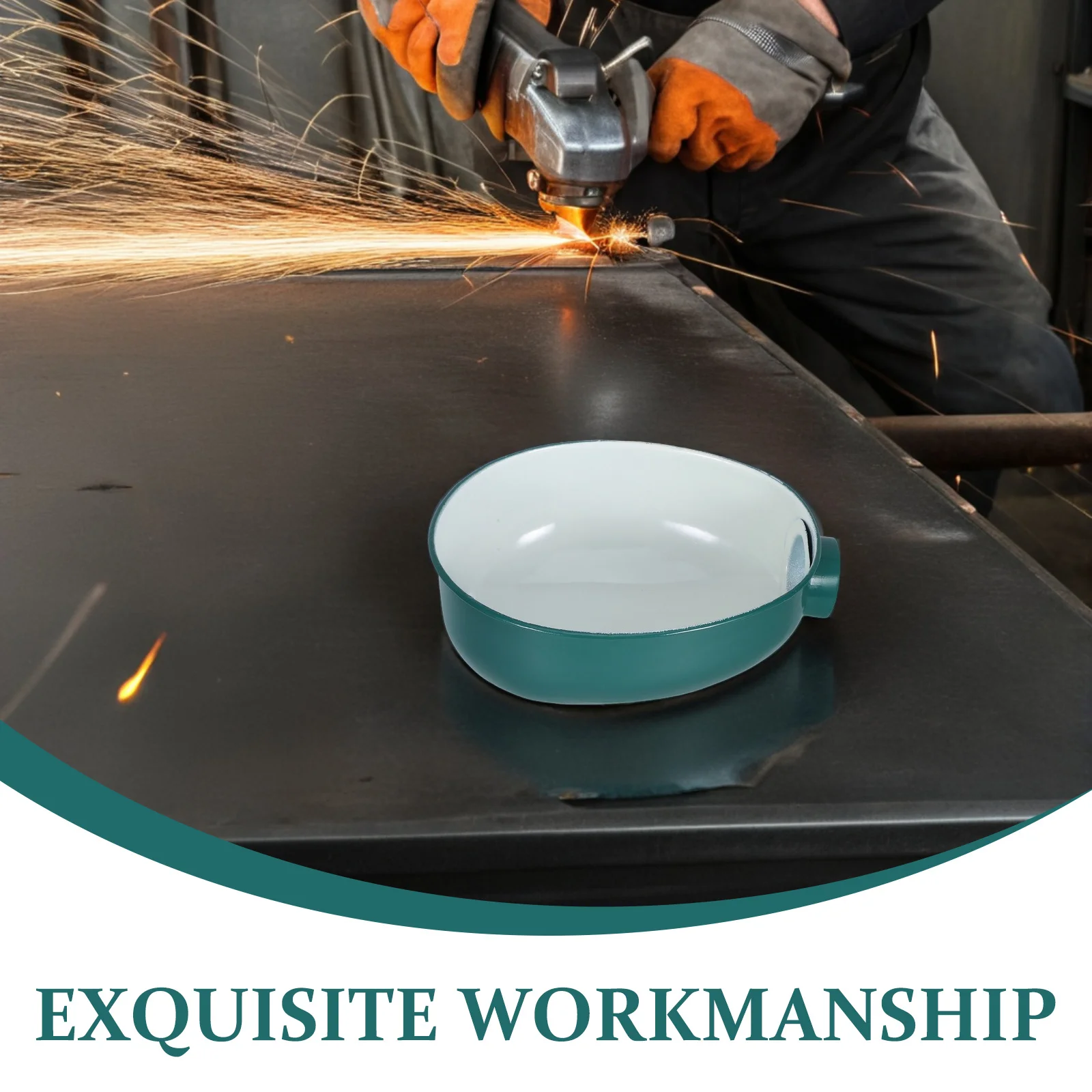 غطاء مصباح منضدة أخضر بيضاوي من سبائك الألومنيوم غطاء تركيب المصابيح الصناعية ورشة عمل عاكس الضوء لاستبدال الآلة