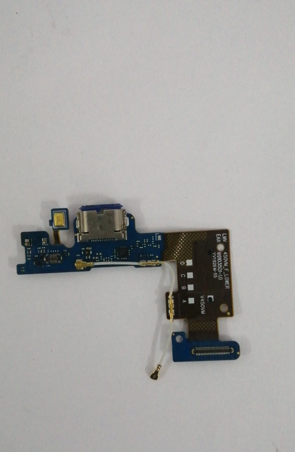 Charging Port Flex Cable For LG V50 ThinQ 5G / LM-V450PM LM-V450VM USB Power Dock Board Repair Spare Part