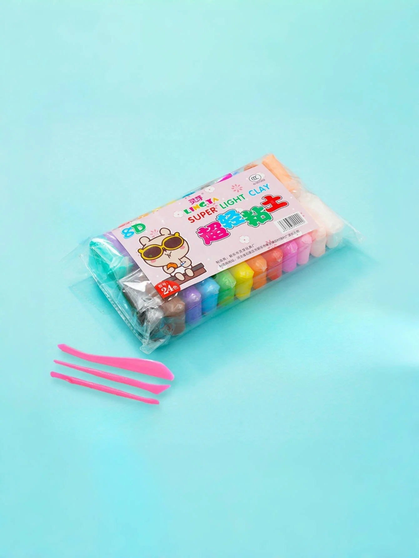 Ultralichte klei, niet-giftig, veilig en geurloos plasticine navulpakket 12 kleuren 24 kleuren 36 kleuren Handgemaakte doe-het-zelfmaterialen Gereedschap Klei Ruimte Kleur Modder Speelgoedset