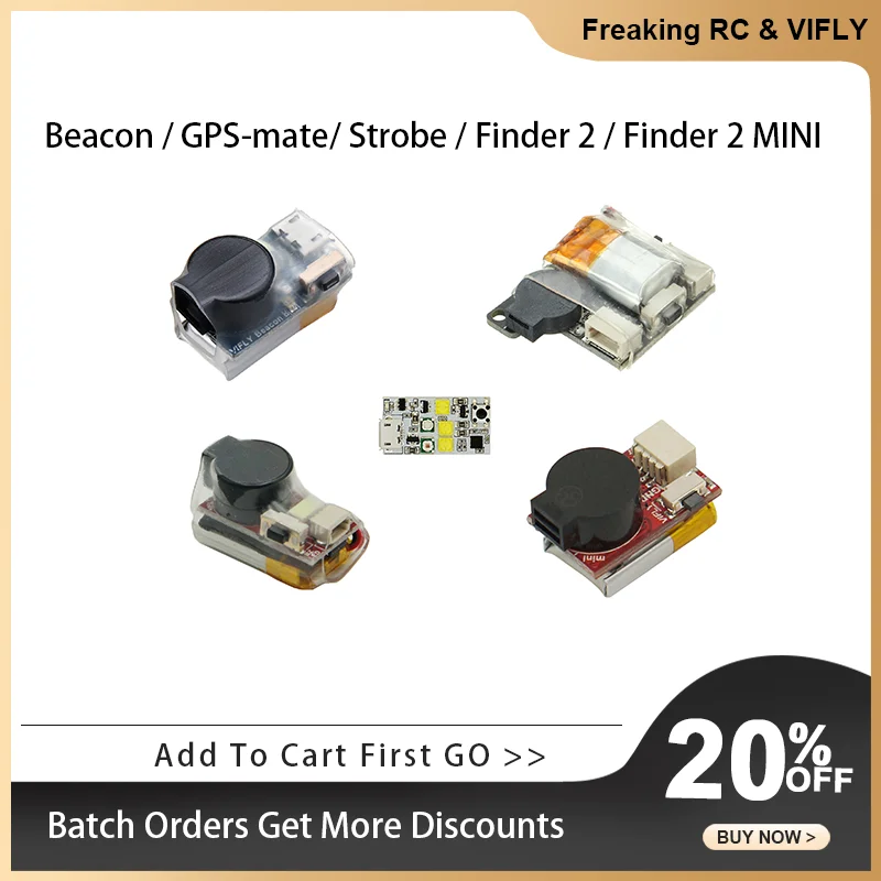 VIFLY Buzzer Beacon Finder V2 Finder MINI GPS-mate Strobe