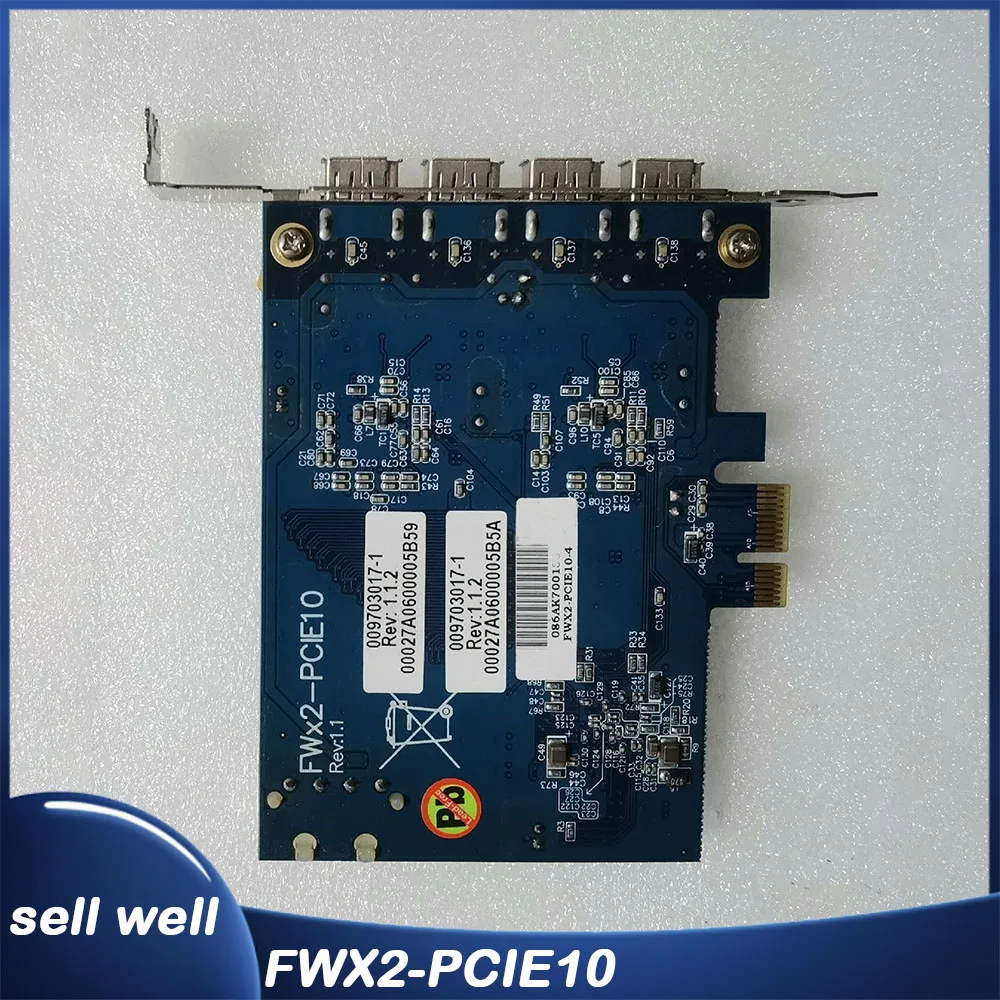 FWX2-PCIE10 REV1.1 FWX2-PCIE10-4 For IOI 1394A Industrial camera acquisition card