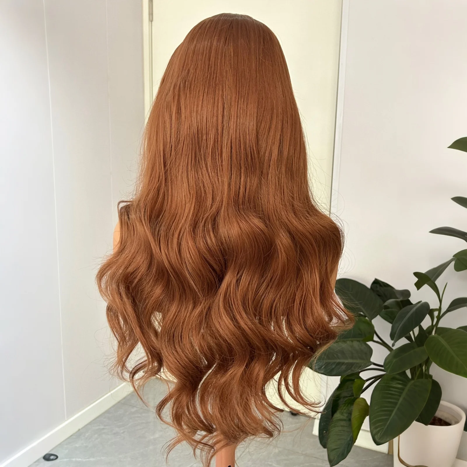 # 30 أوبورن براون فضفاض الجسم موجة الدانتيل الجبهة الباروكات للنساء الاصطناعية الجزء الأوسط طويل متموج الصدر البني الملونة غلويليس الشعر