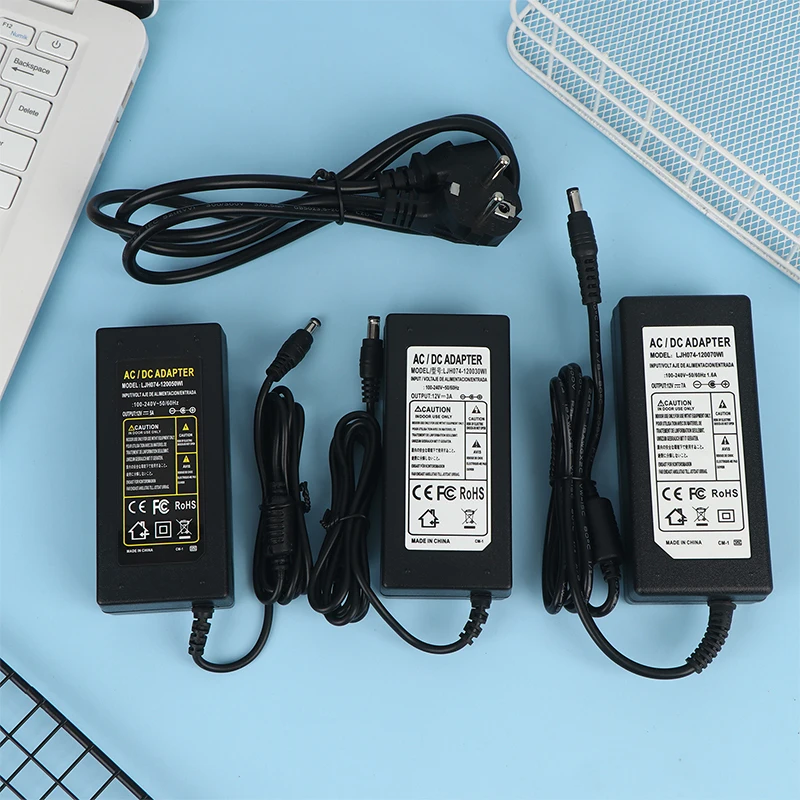 

Home EU US Plug DC12V LED Power Supply 1A 2A 3A 4A 5A 6A 7A 8A Switch Transformer For WS2811 WS2815 LED Strip Light Adapter