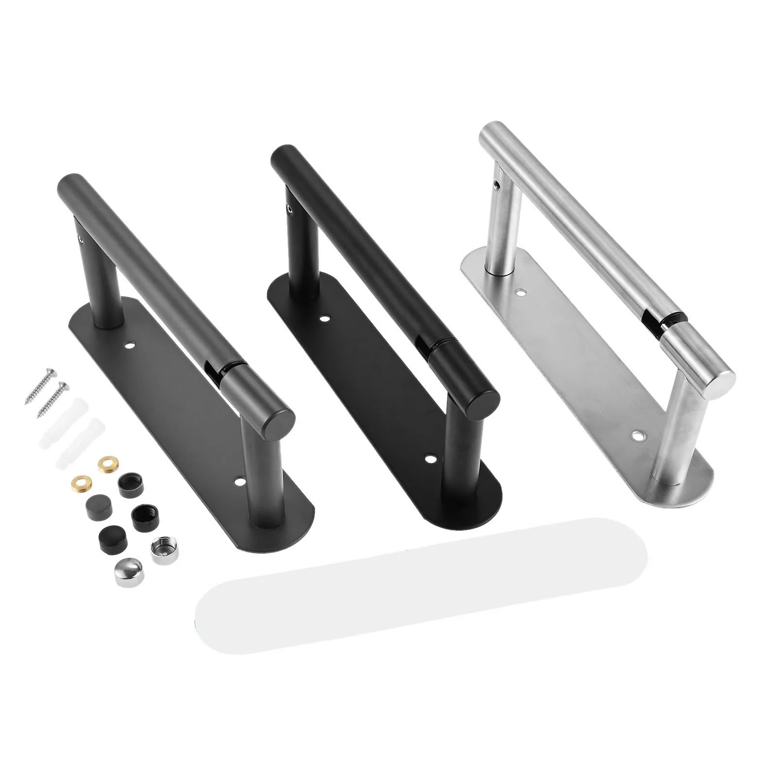 1Pc 19.7x8.1x4cm Toilet Paper Holder With Hardware Screws Accessories Brushed Nickel/Gray/Black Double-post Pivoting Design