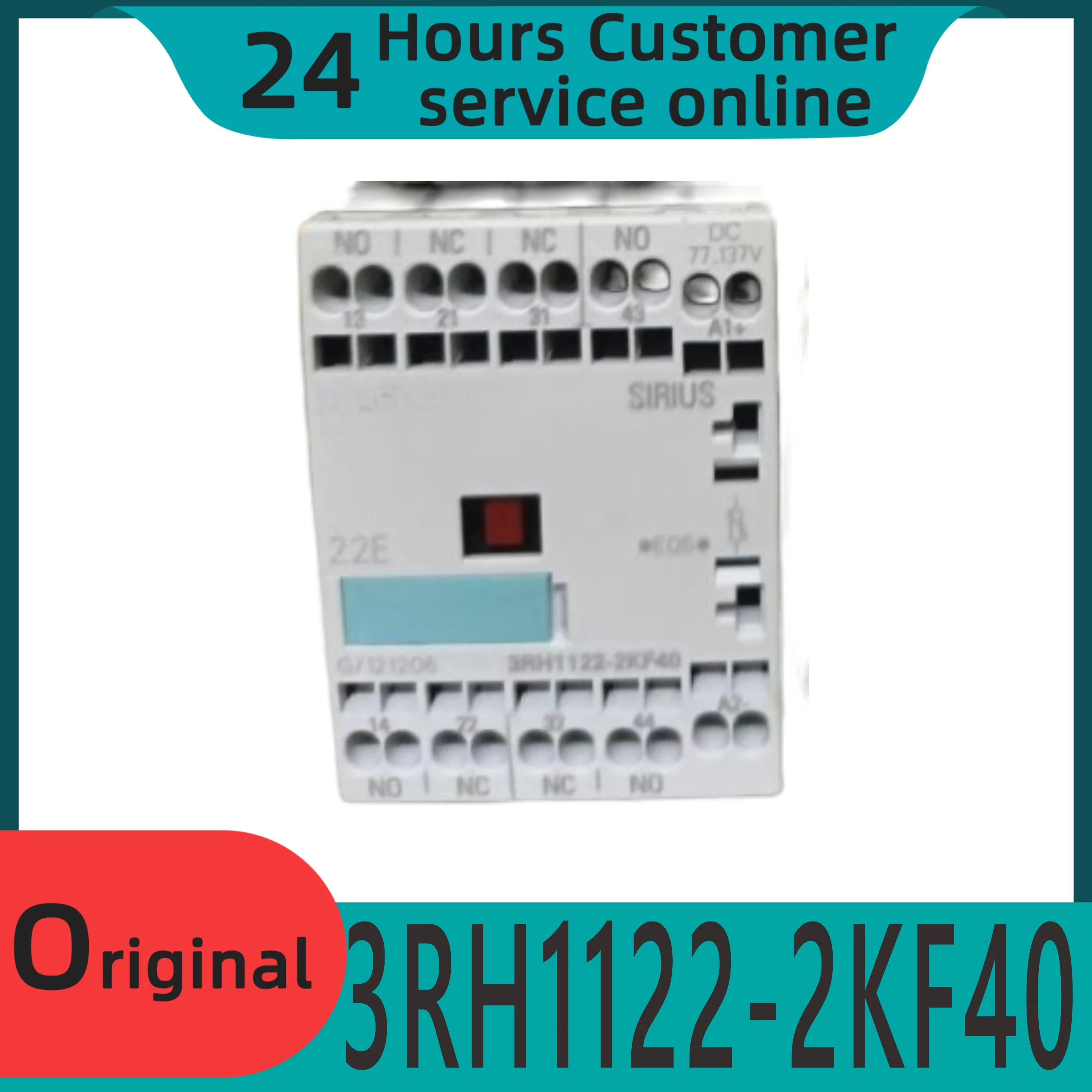 

New original contactor 3RH1122-2KF40 DC110V in stock 2NC+2NO