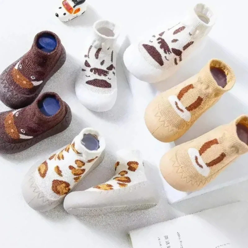 الأحذية والجوارب الوليد الطفل الطابق عدم الانزلاق حذاء طفل صغير الأطفال الجوارب الفتيات أحذية الأولاد أحذية الملاعب المغطاة #1