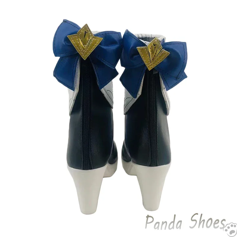 Honkai Star Rail Herta Cosplay Schoenen Anime Game Cos Paarse Laarzen Herta Cosplay Kostuum Prop Schoenen Voor Con Halloween Party