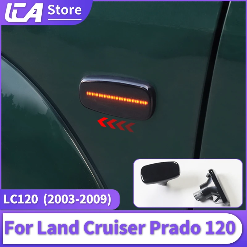 For 2003-2009 Toyota Land Cruiser Prado 120 Fender Sidelight Decoration Frame Lc120 Body Turn Signal Modification