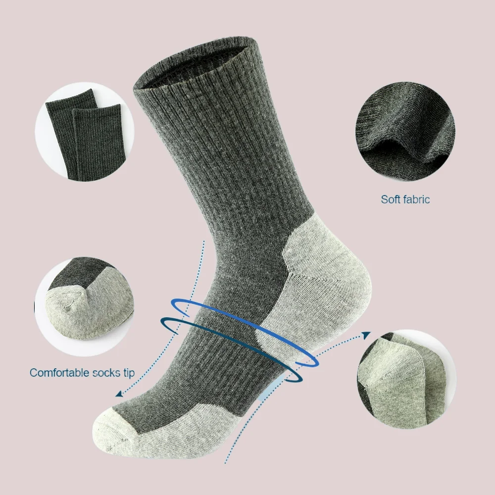 5/10 paia di calzini da uomo di alta qualità Solid Gentleman Sox Sokken calzini sportivi all'aperto calzini lunghi traspiranti in cotone