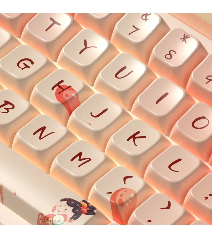 Keycap personality sublimation mechanical keyboard cap Tanggong beauty keycap MDA highly personalized customized pbt