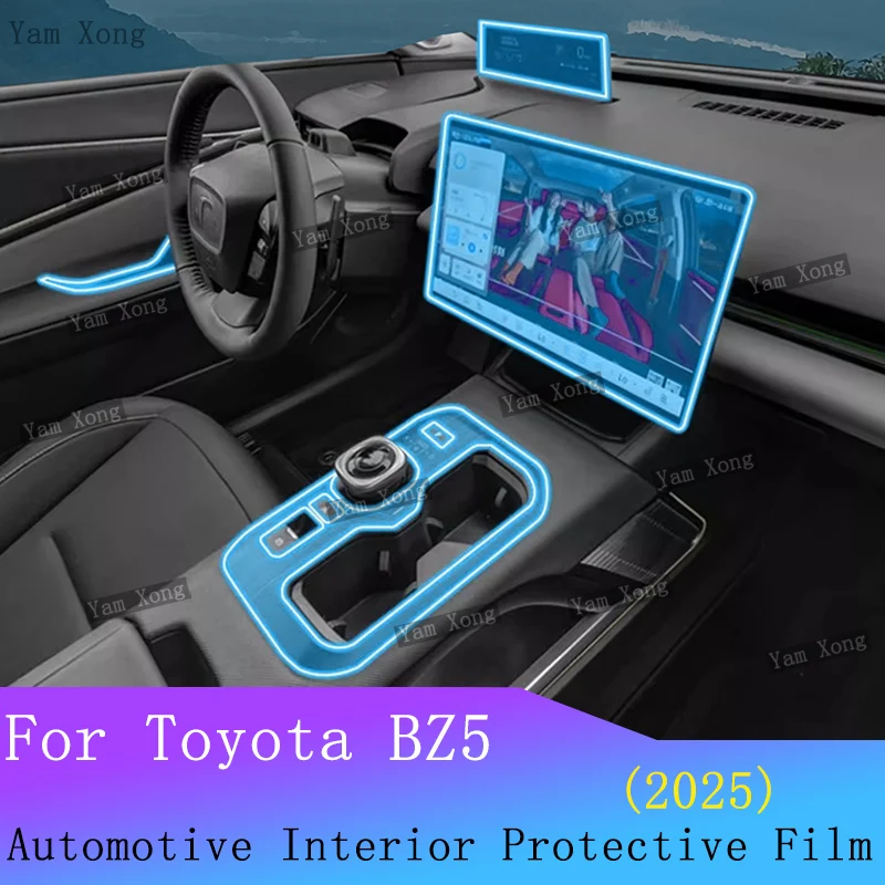 

Для Toyota BZ5 2025, пленка для автомобильной панели, полный комплект, внутренняя пленка, защитная пленка для приборной панели, экран навигации, пленка против царапин, аксессуары