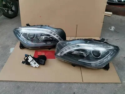 Led Headlight Daytime Running DRL for Mercedes Benz W166 ML300 GL350 GLE320 GLE400 GLS Angel eye turn signal Автомобильные лампы view 2