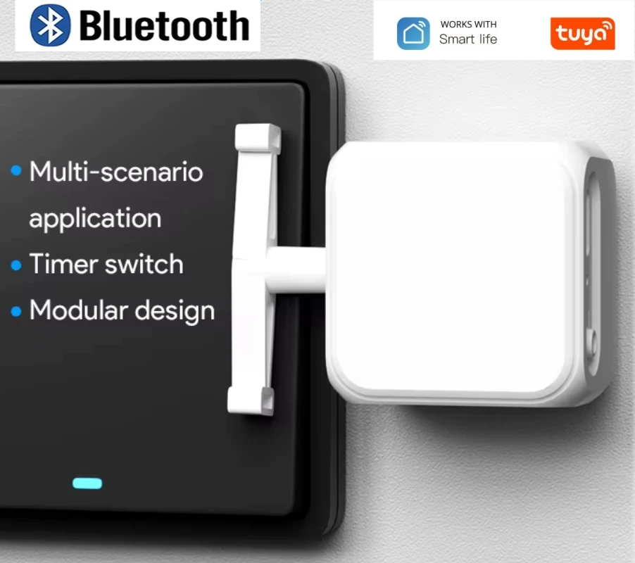 

Tuya Smart Home Assistant Bluetooth Finger Robot Warp Switch Button Key Smart Life App With Voice Control Via Alexa Google Home