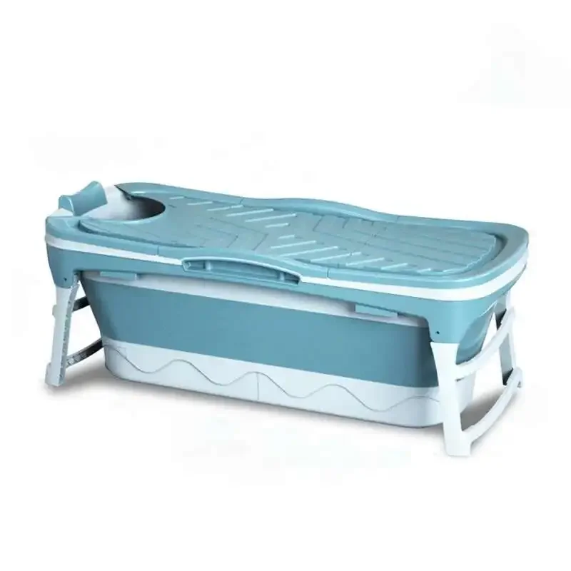 Folding Bathtub Adult Large Bath Household Bathroom Furniture Bucket Full Body Bath Bucket Bath Basin Thickened Portable Bathtub