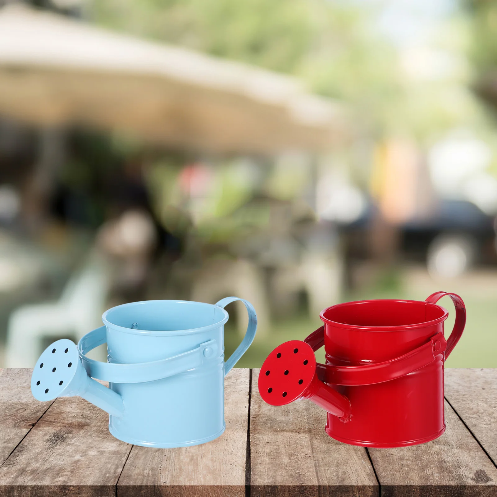 

4Pcs Iron Watering Pot Creative Tin Kids Gardening Sprinkling Kettle Indoor Outdoor Plant Flowers Sprayer Durable Leakproof