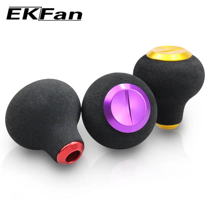 EKFan EVA Material Fishing Reel Handle Knobs For Bearing 35MM Compatible With DAIWA&SHI Below 5000 Series