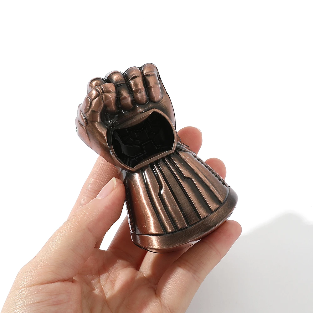 Marvel The Avengers Infinity Gauntlet Beer Bottle Opener Anime Figure Thanos Infinity Gauntlet Model Gadgets Gifts for Men