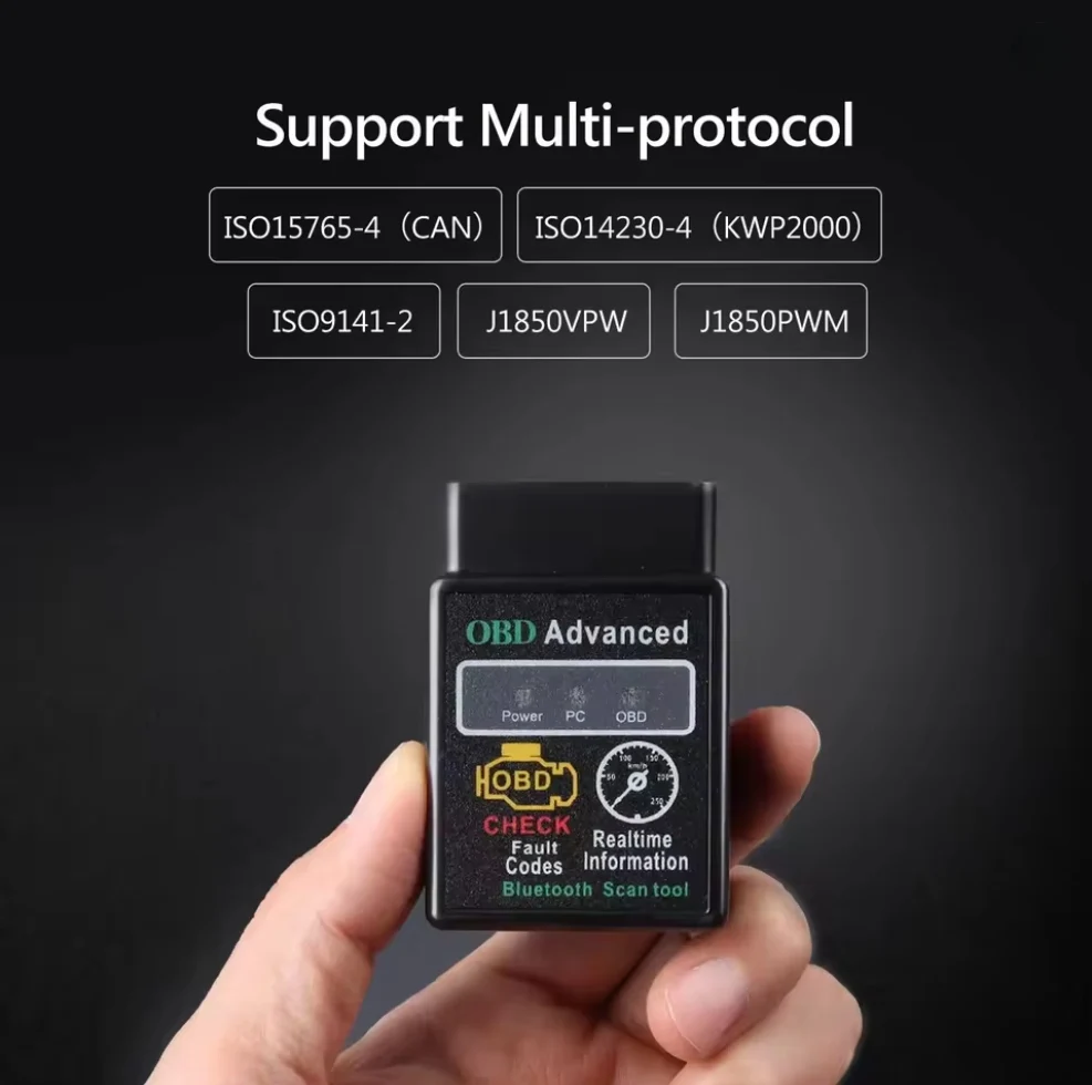 OBD2 Scanner Adapter BT, Wireless Diagnostic Code Reader OBD II Scan Tool Reset & Clear Check Car Engine Light