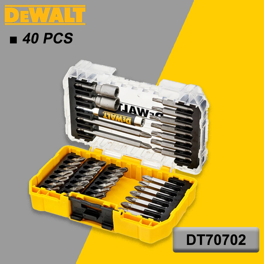 

DEWALT 40PCS Original Screwdriver Bit Set Torx/PH/PZ with Magnetic Extension Bit Holder and Socket DT70702