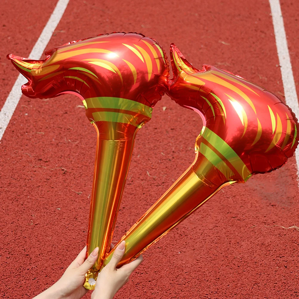 

50 Pcs Torch Inflatable Toys Fun Long for Performance Party Plastic Balloon Lights Props