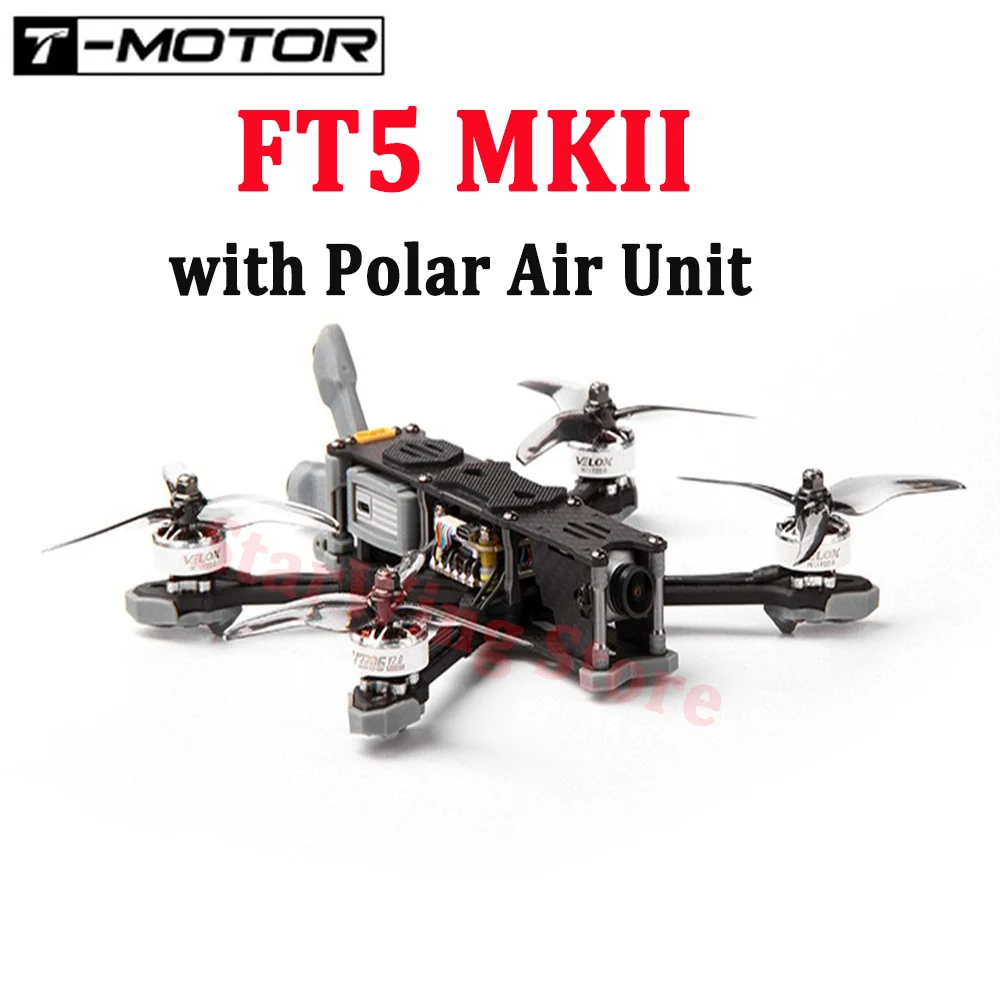 T-motor FT5 MKII Gaya Bebas Drone RTF Bingkai Kutub dengan Unit Udara Kutub untuk RC FPV Balap Quadcopter Gaya Bebas