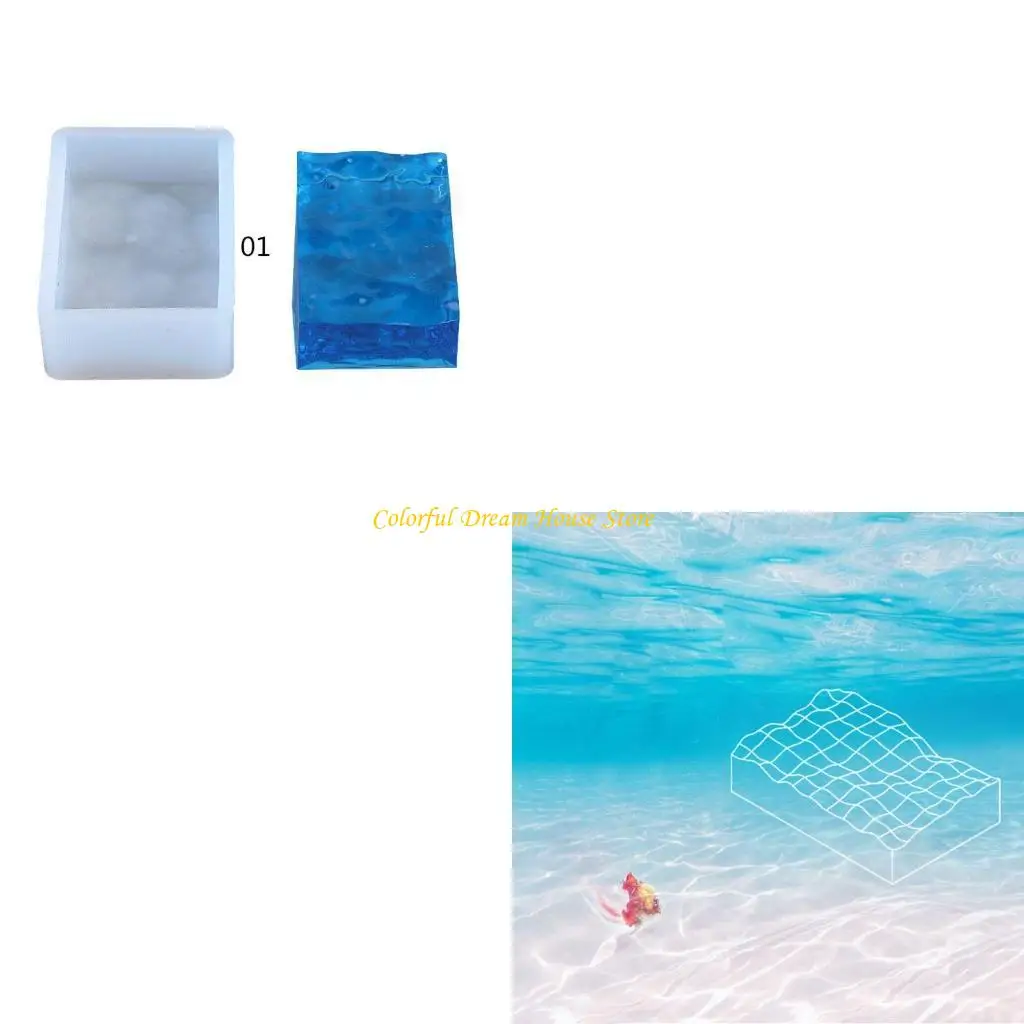 

Epoxy Water Ripple Pendant Silicone Molds Resin Casting Mold Jewelry Making Tool