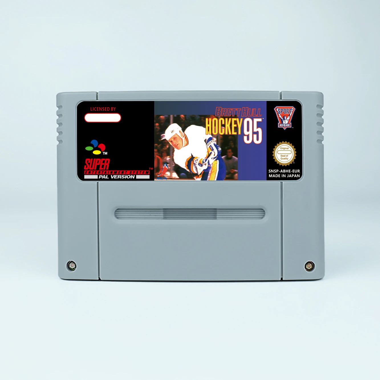 Brett Hull Hockey 95 Action Game for SNES 16 Bit Game Card for EUR PAL Version SNES video Game Console FOR Nintendo