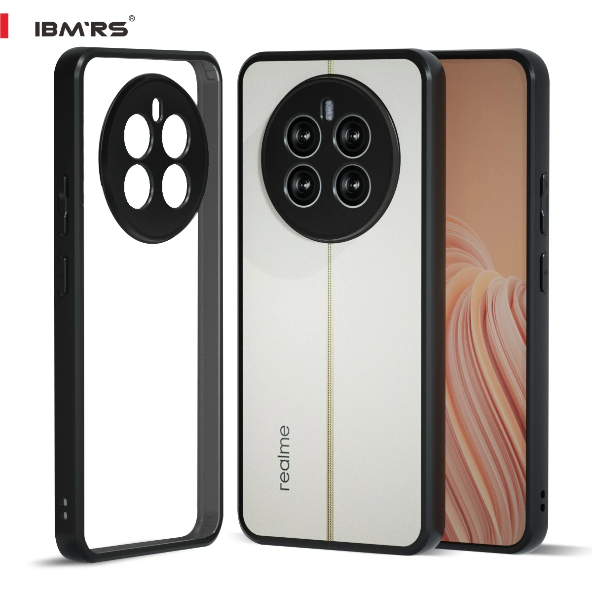 

IBMRS for Realme Narzo 70 5G Case, Prevents Accidental Drops Non-Slip Anti-Yellowing Camo Transparent Phone Cover