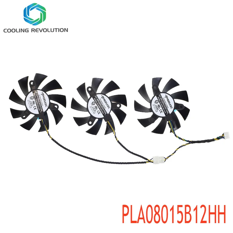 PLA08015B12HH DC12V 0,35 EINE 4Pin Video karte fan für Dell RADEON RX6800 XT Gaming Fan