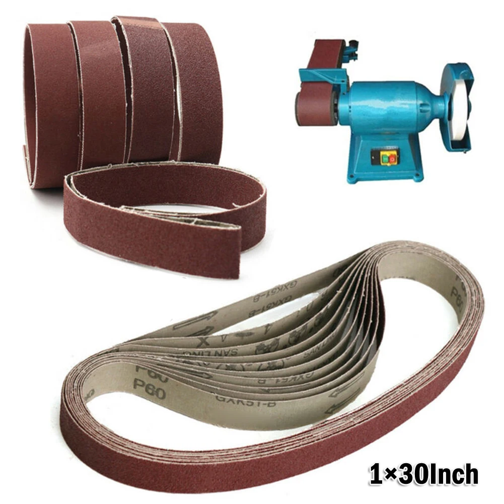 flexible-and-sanding-belts-for-woodworking-and-metalworking-1x30inch-24-pack-grit-60-80-120-150-240-400-flexible