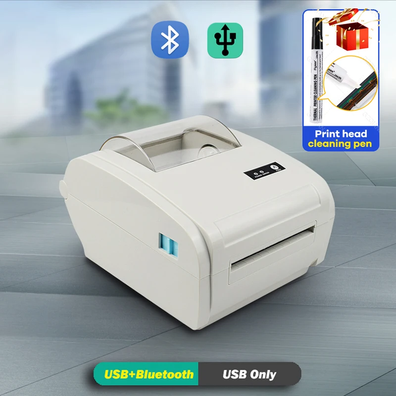 Label Printer Thermal Bluetooth Width 20mm-110mm Thermal Shipping Machine Multifunction Self-adhesive Label Maker Printer