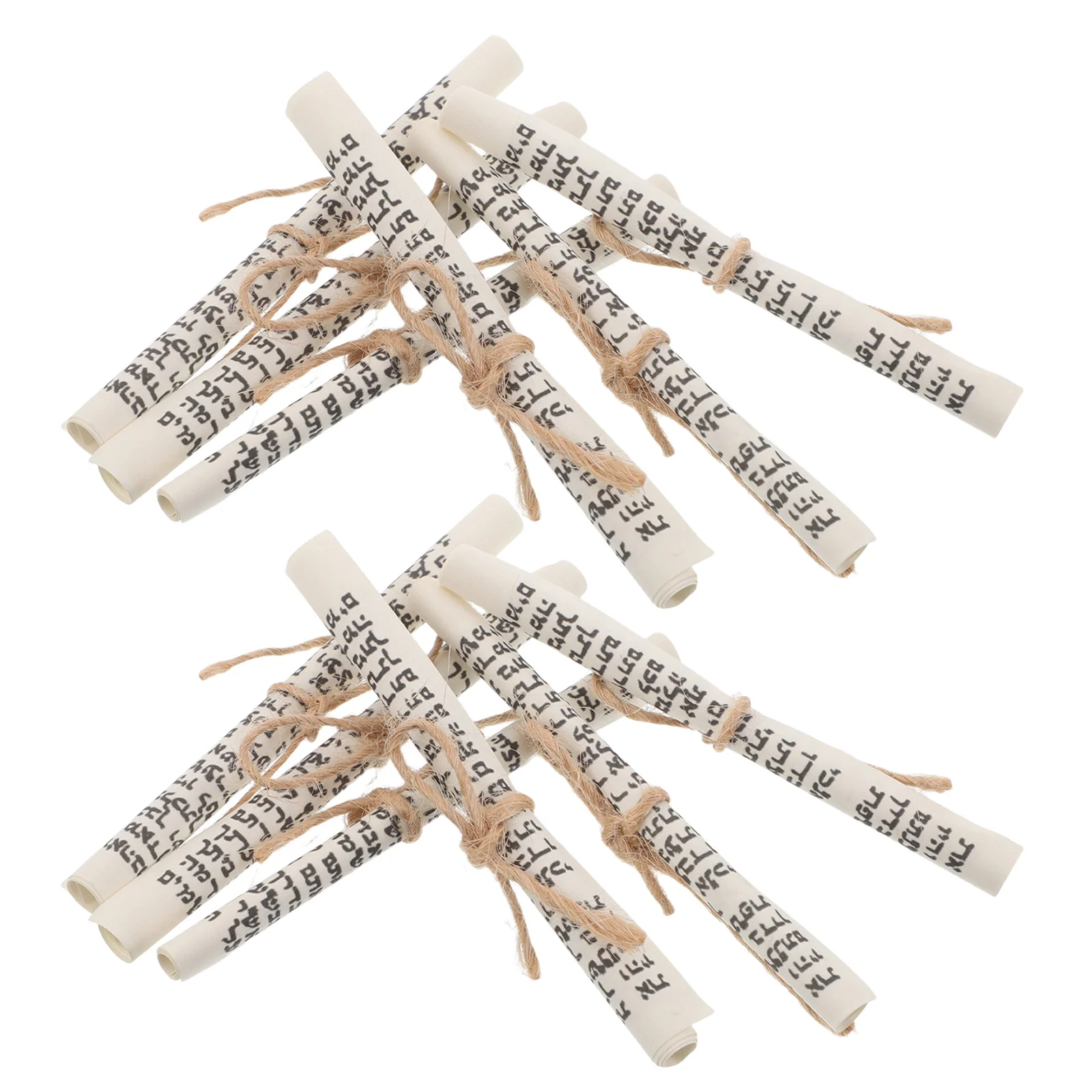 20pcs Hebrew Mezuzahs Scroll Blessing Paper Printed Mitzvah Scrolls For Hebrew Case Home Decor Holiday Decorations