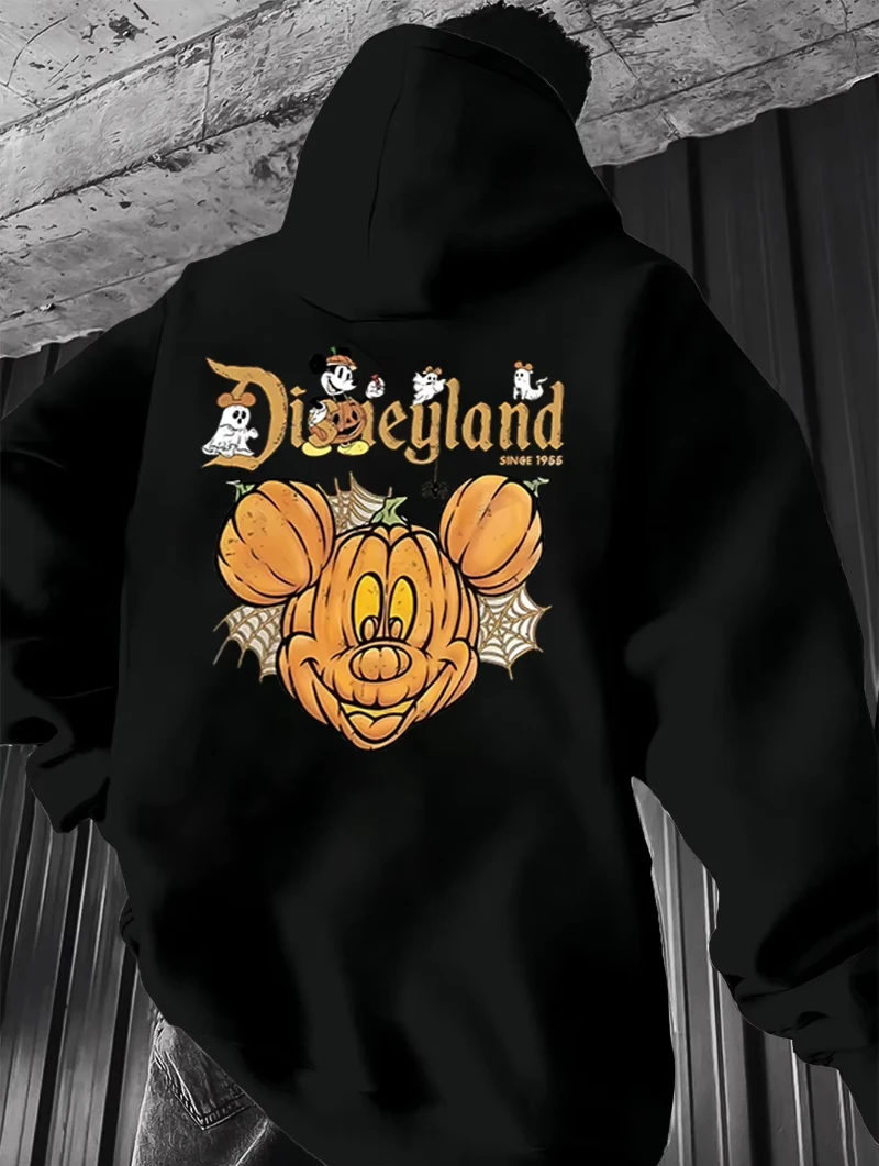 

Disneyland Halloween Hoodies Fall Winter New Cotton Hoodie for Men Women Halloween Cosplay Clothes Fleece Warm Pullover Male Top