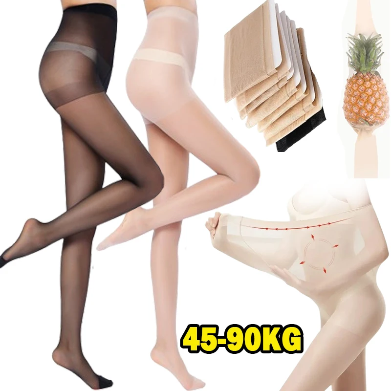 Universal Stretch Anti-scratch Stockings Tights 15D translucent invisible pantyhose Plus Size Anti-Cut Pineapple Stocking Socks