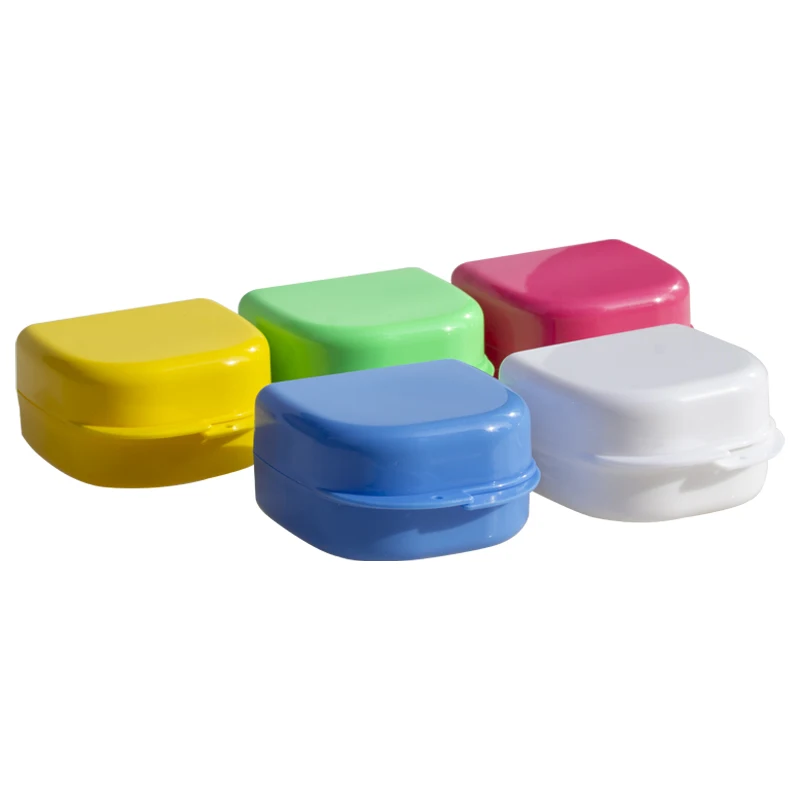 Dental Full Mouth Dental Box Holder, Denture Cleaning and Storage Box, Large and Medium-Sized Clean