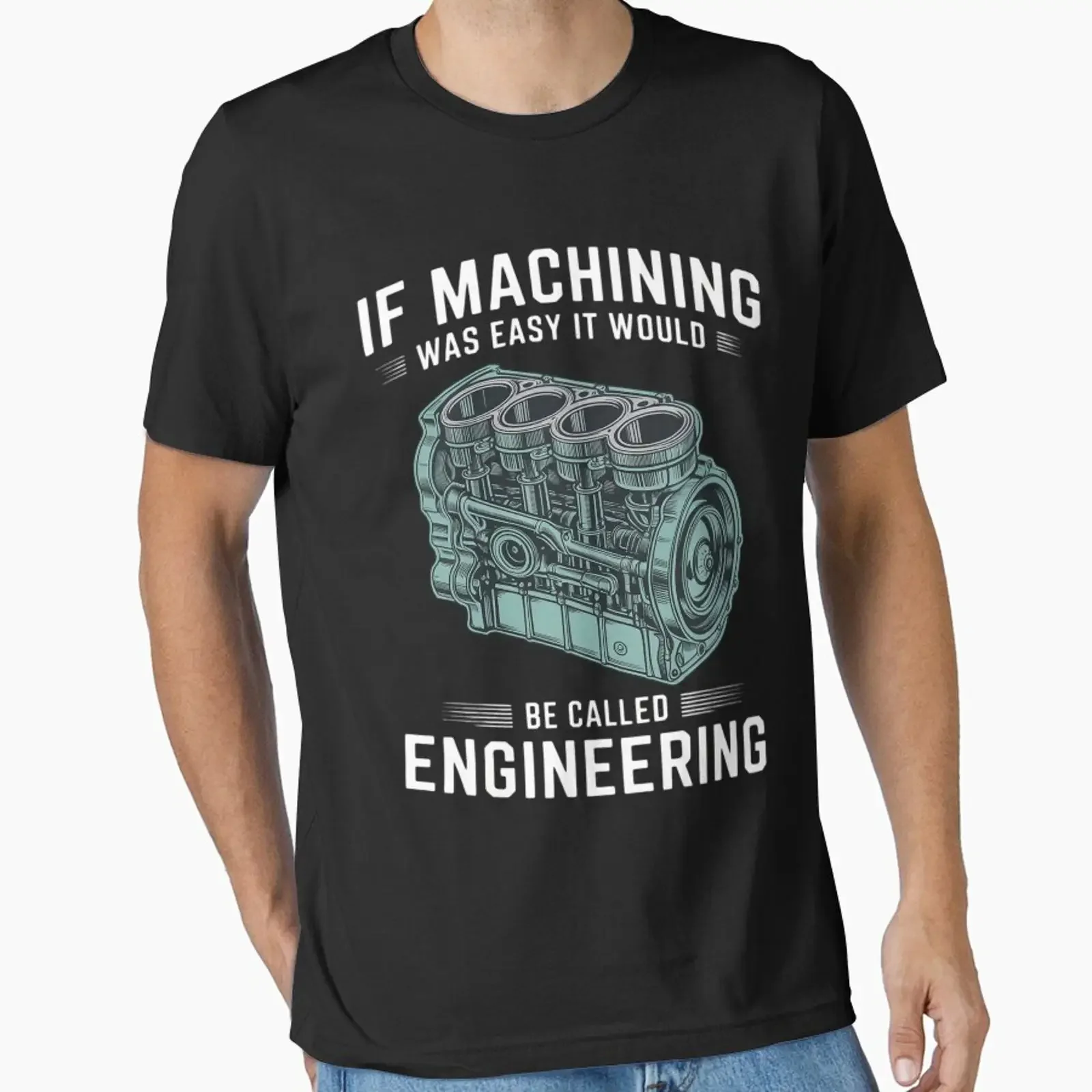 If Machining Was Easy CNC Machinists Machine Operators designed and sold by teltvitossuilea vintage Washed homme graphic