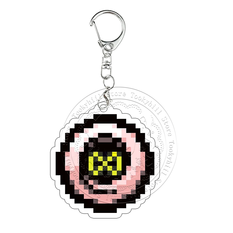 Pixel The Binding of Isaac Acryl-Schlüsselanhänger Book of Belial Samson Cain Taschenanhänger Cartoon-Spiel-Sammlung Cosplay-Schlüsselring – Detail 15