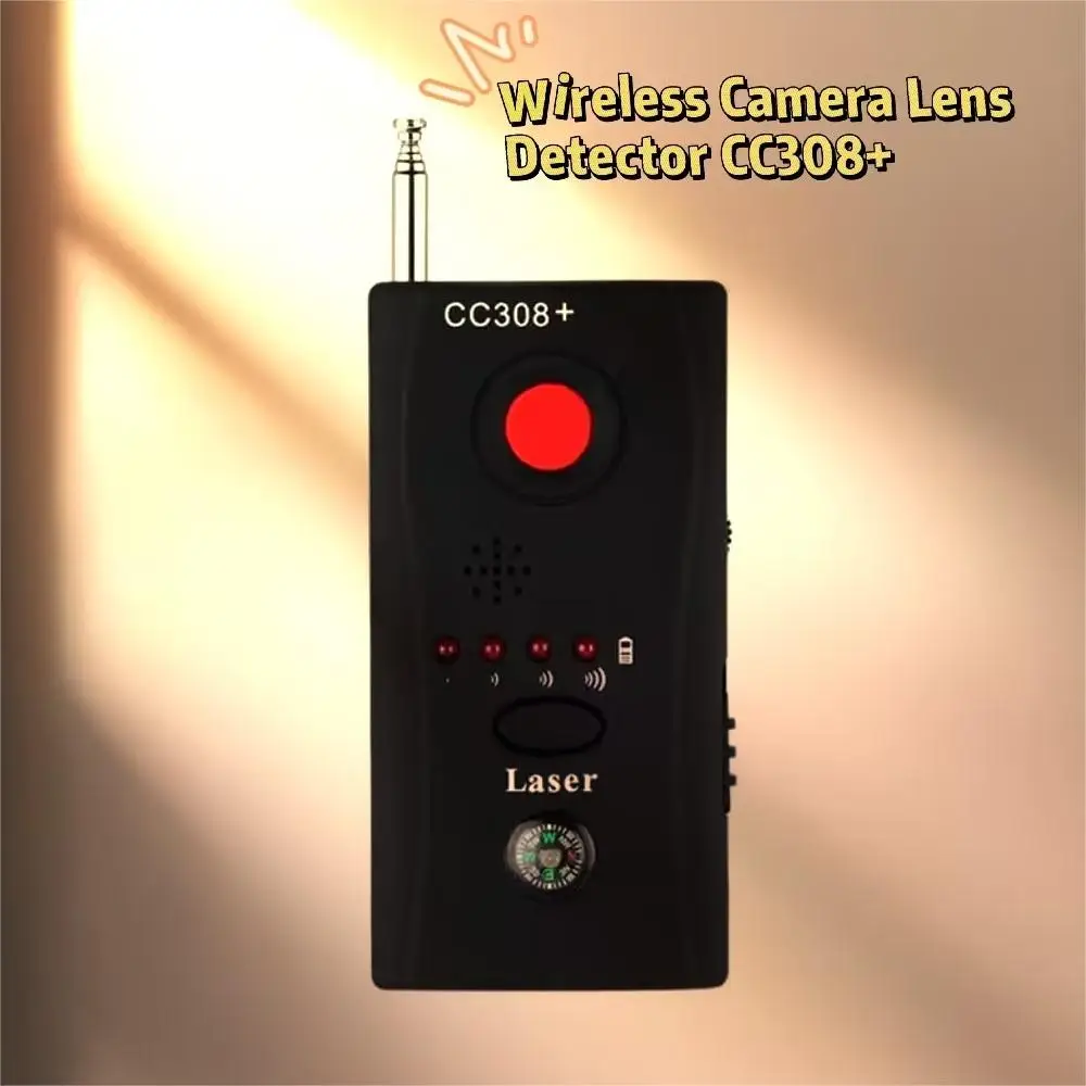 Portable CC308+ Metal Detector Radio Wave Detection Wireless Camera Lens Signal Detection WiFi RF GSM Device Finder DV Detector