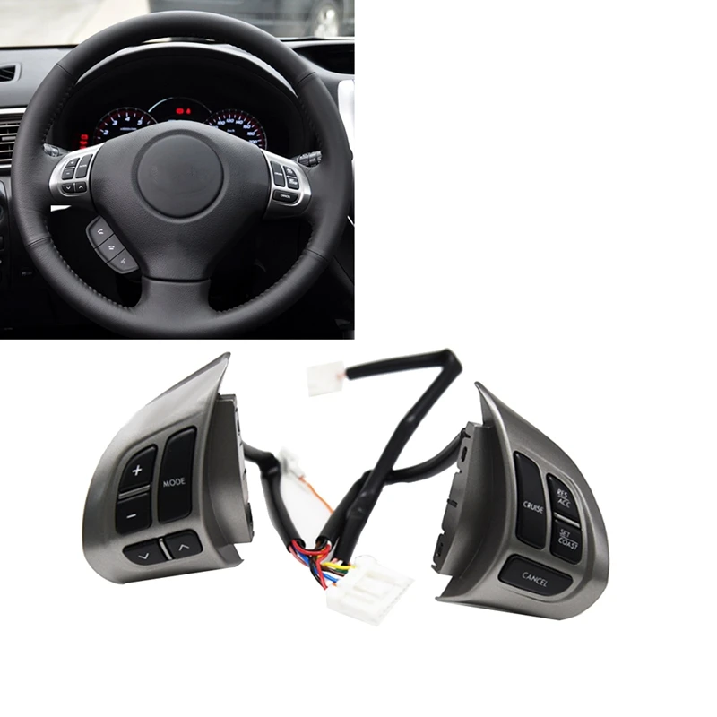 

Car Steering Wheel Audio Control Button Switch Cruise Control Switch With Wiring Harness For Subaru Forester 2011-2012 Parts