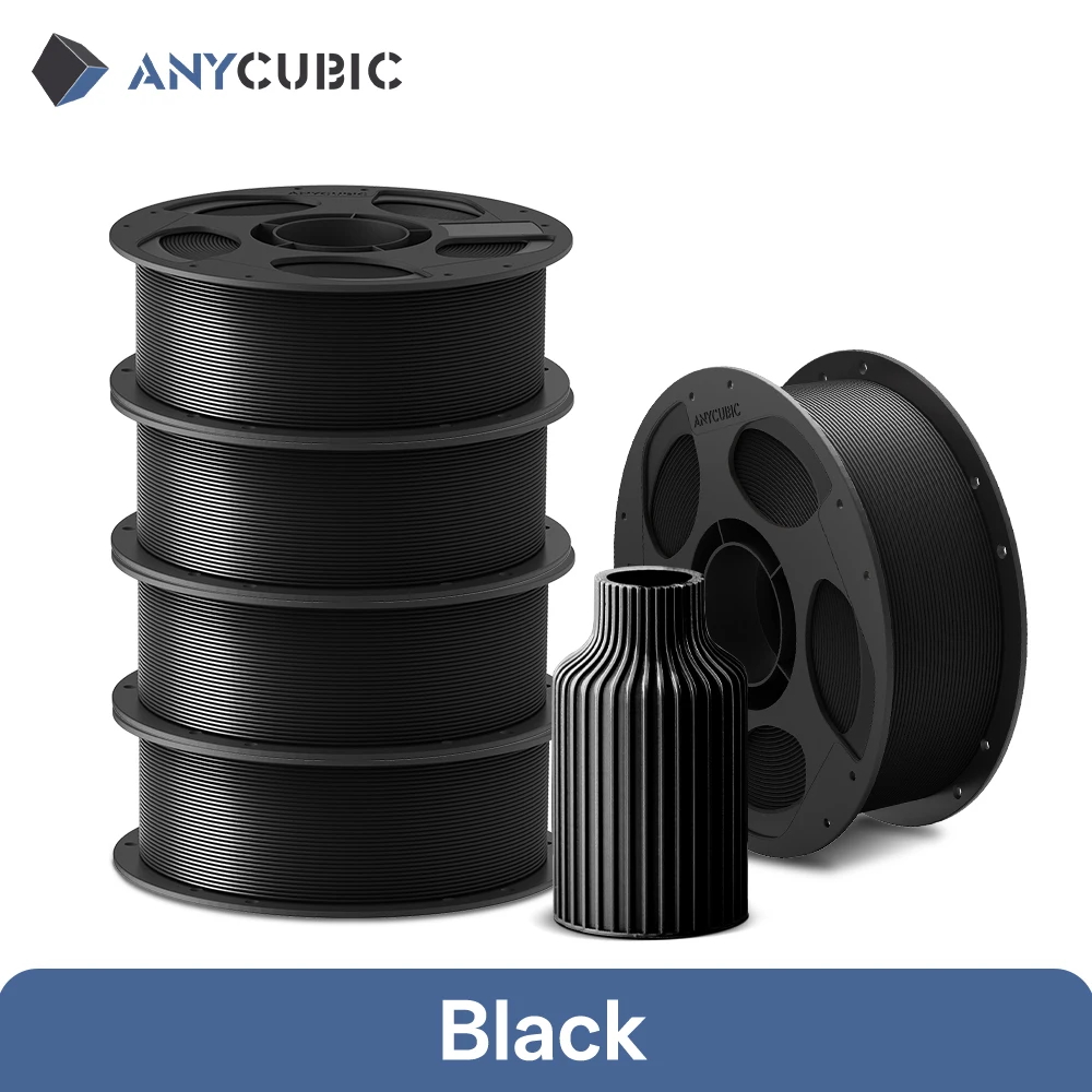 5KG ANYCUBIC PLA-filament 1,75 mm Milieuvriendelijk voor FDM 3D-printer 3D-printmateriaal Fouting voor Kobra S1C K3C EU US Warehouse