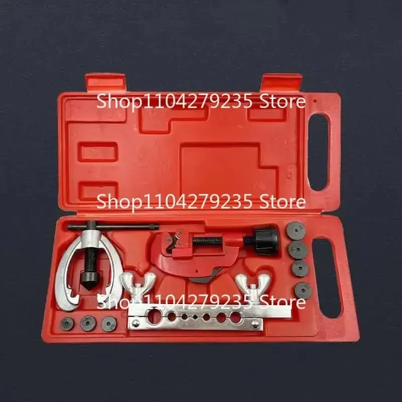 Copper Brake Fuel Pipe Repair Double Flaring Dies Tool Set Clamp Kit Tube Cutter