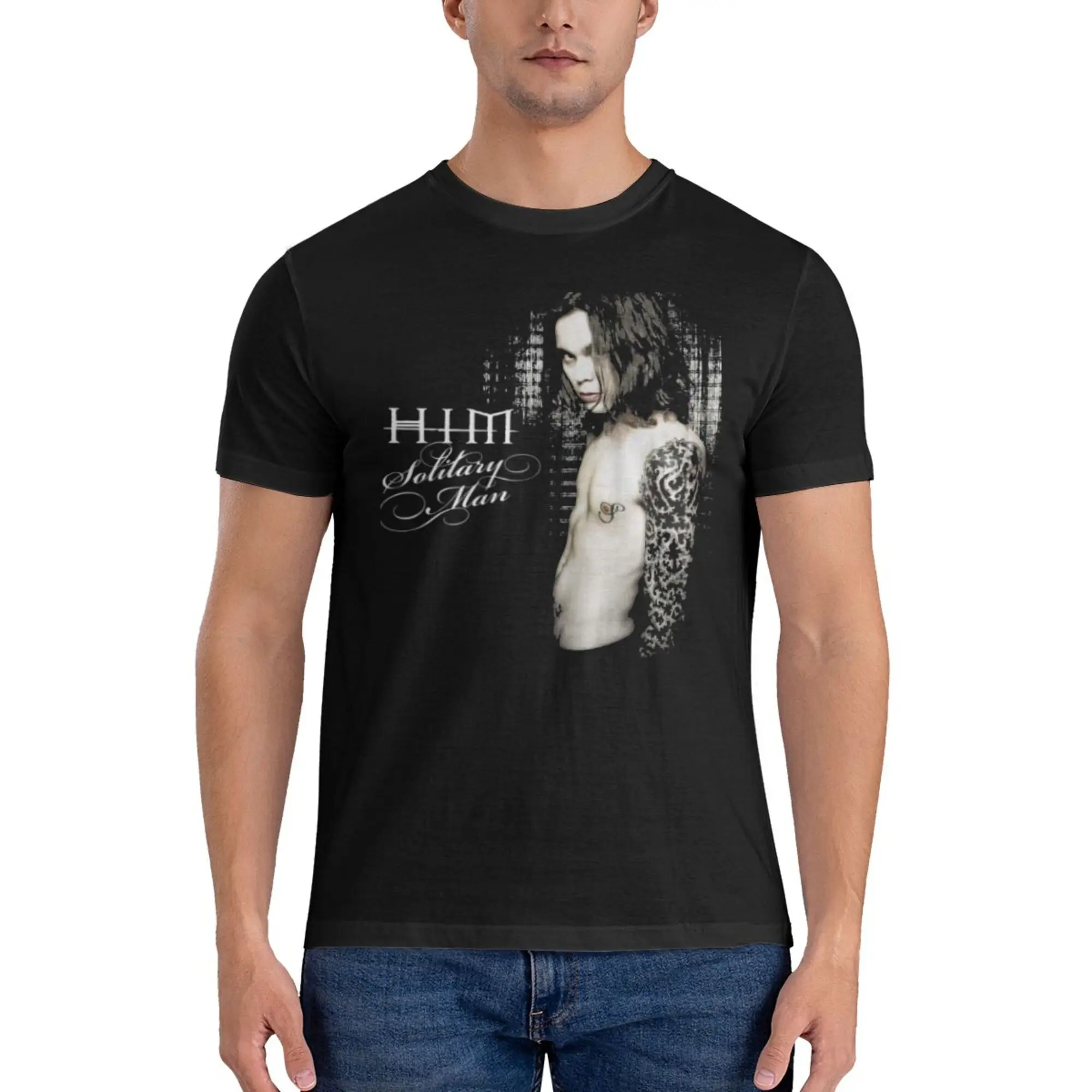 hot new HIM band album T-shirt Black Short Sleeve All Sizes S to 5Xl 1F421