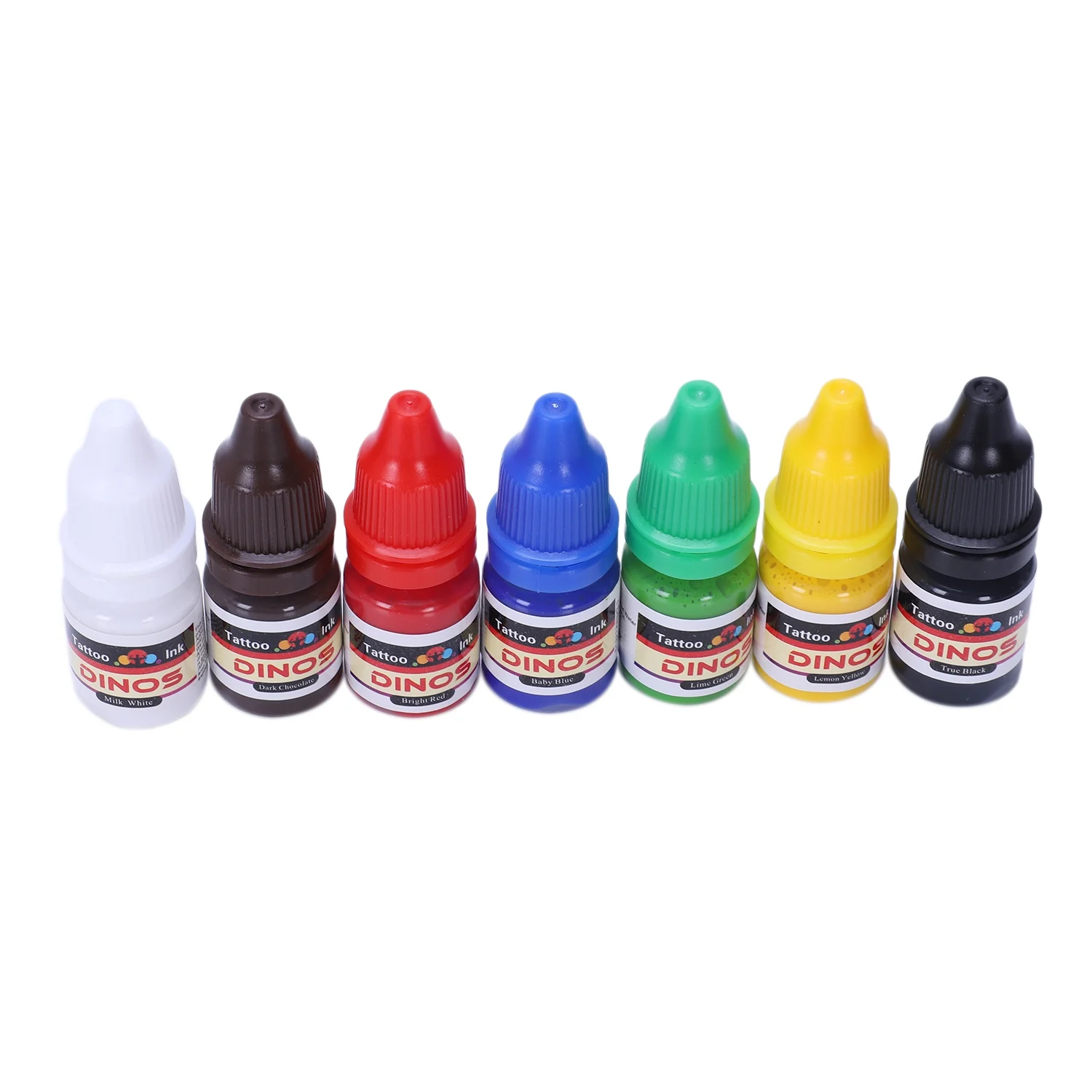 Set di colori per pigmenti per tatuaggi AYMR-7 Facile da verniciare e duraturo senza sbiadire Modello per tatuaggi luminosi Forniture per tatuaggi a pigmenti