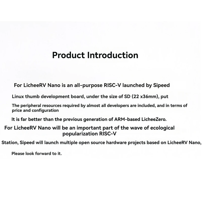 Placa de desarrollo Licheerv Nano Ethernet, módulo de código abierto RISCV Linux, Compatible con cámara Raspberry Pi de 22 pines