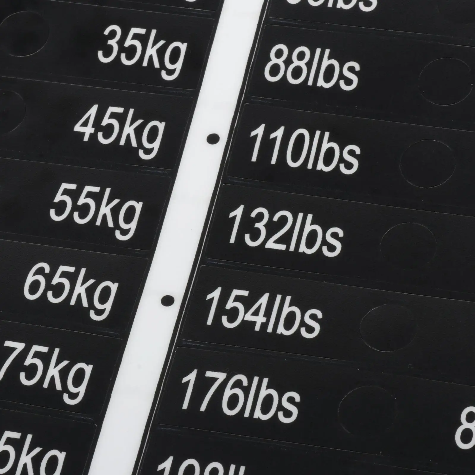 Weight Stack Labels Weight Tags Self Adhesive Number Stickers for Strength Training Weight Lifting Fitness Equipment Accessories