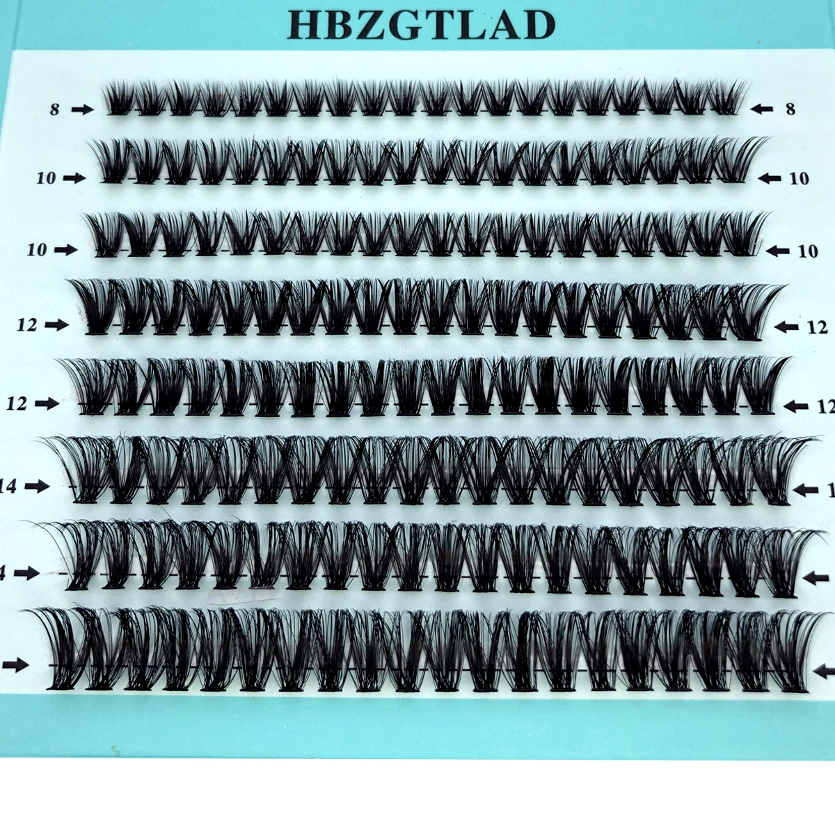 50D/60D/80D Einzelwimpern, 160 Stück, Cluster-Wimpern, DIY-Wimpernverlängerung, 8–16 mm, Mischungslänge, natürliche Wispy Cluster-Wimpern, wiederverwendbar
